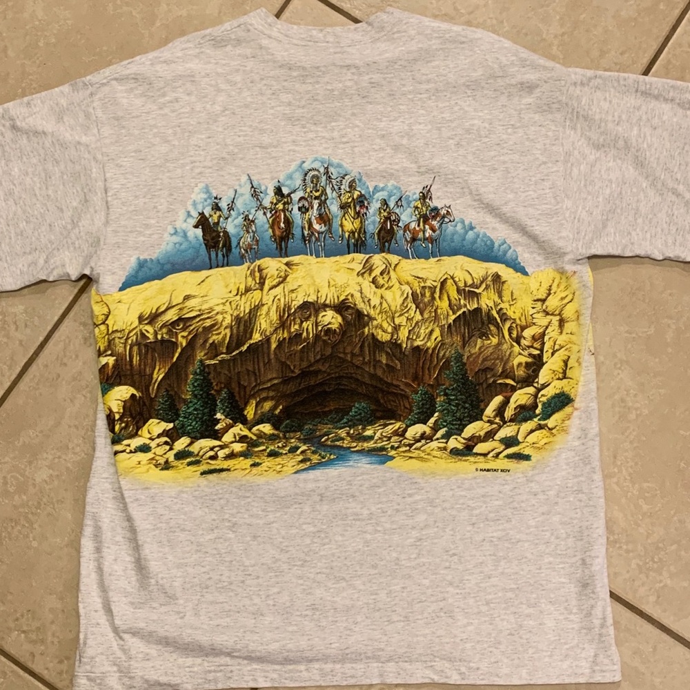 Vintage Native American Habitat Tee. Single Stitch - Picture 2 of 6